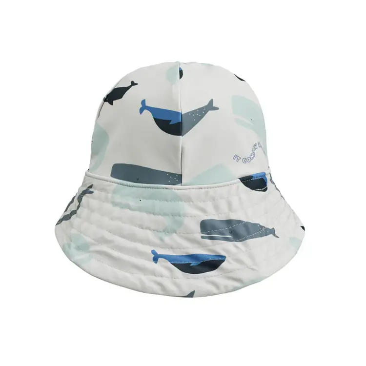 Liewood Josefine Sun Hat - Whales / Cloud Blue