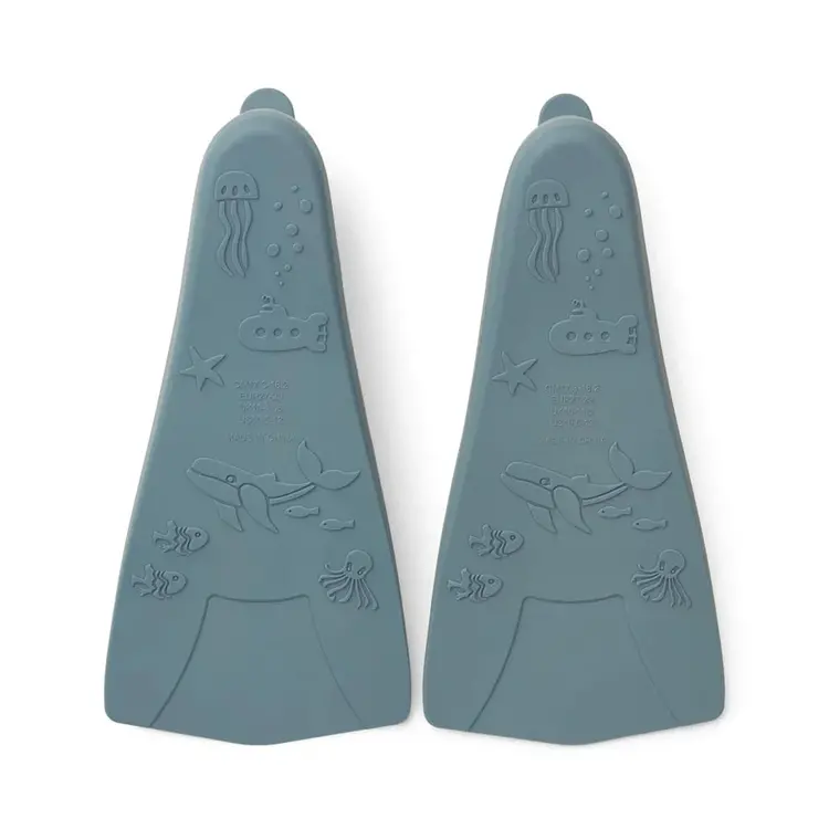 Liewood Gustav Swim Fins - Whale Blue