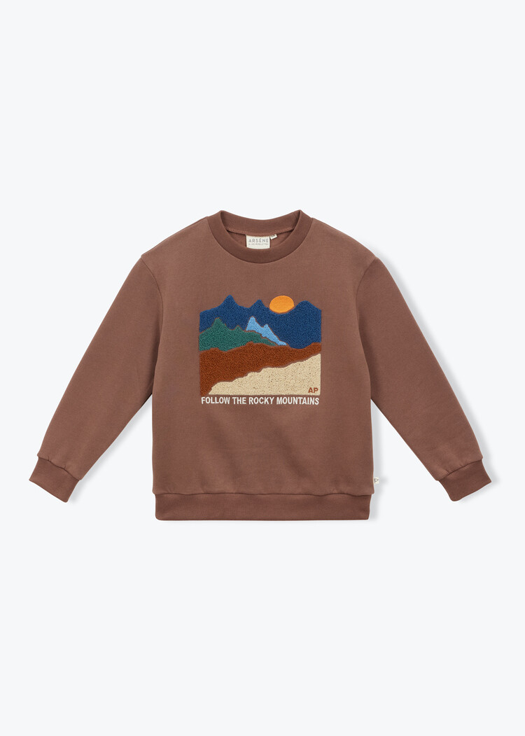 Arsène & Les Pipelettes Gulian Sweater - Brown Glace