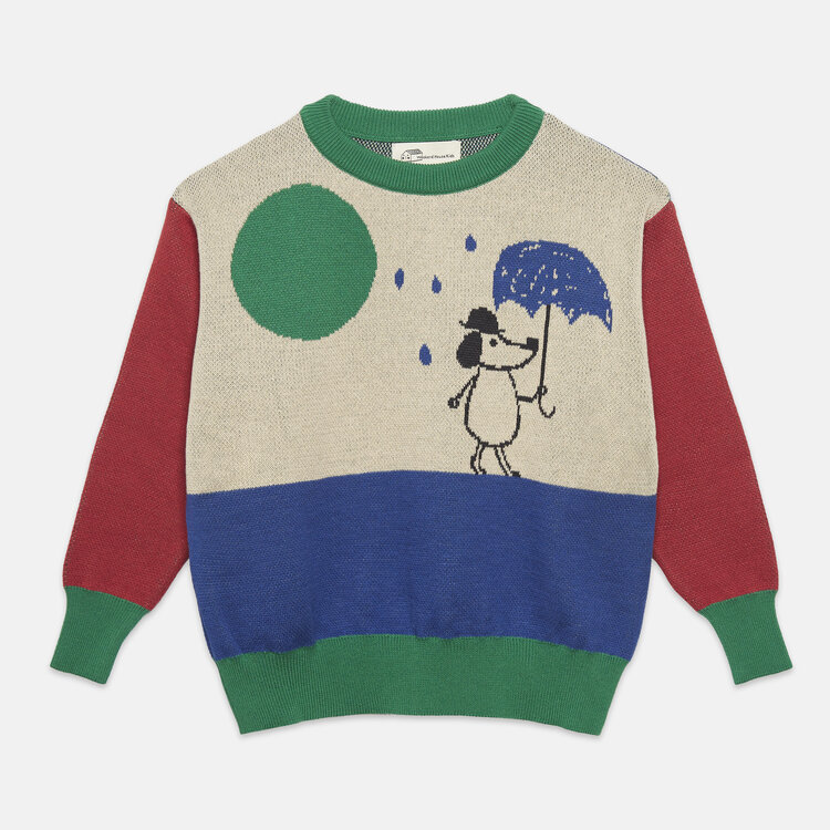 Weekend House Kids Rainy Dog Jumper - Sand