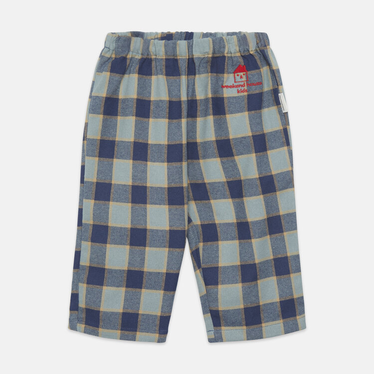 Weekend House Kids Checkered Pants - Blue