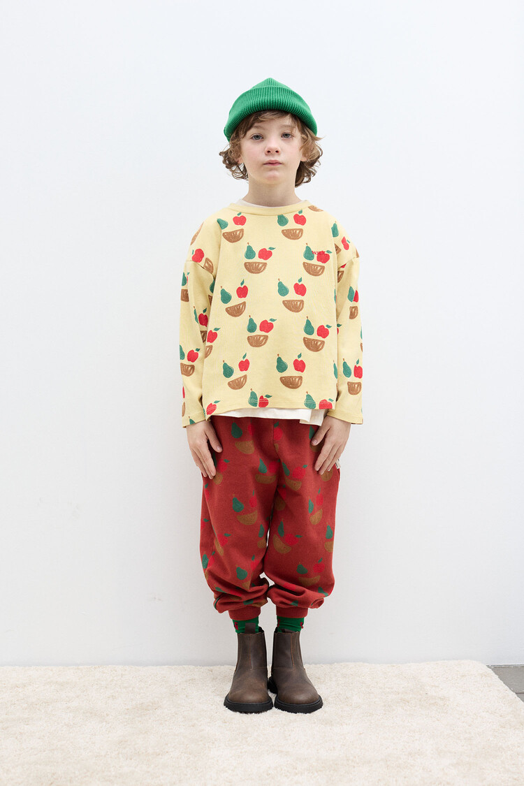 Weekend House Kids Fruity All Over Sweatpants - Clay