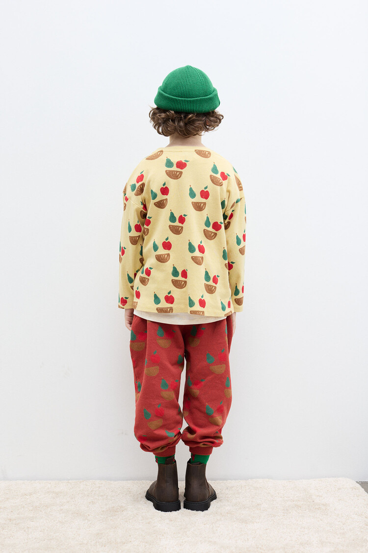 Weekend House Kids Fruity All Over Sweatpants - Clay