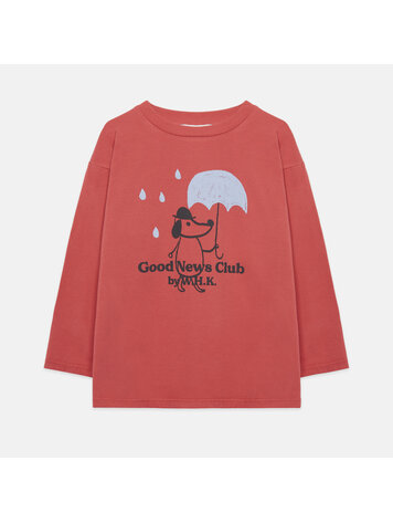 Weekend House Kids Rainy Dog LS Sweatshirt - Red