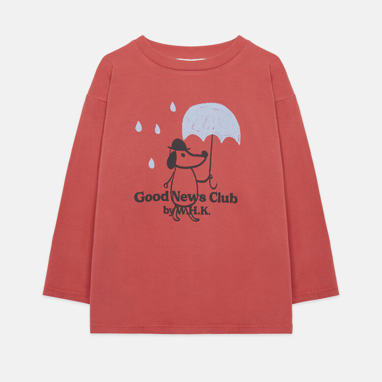 Weekend House Kids Rainy Dog LS Sweatshirt - Red