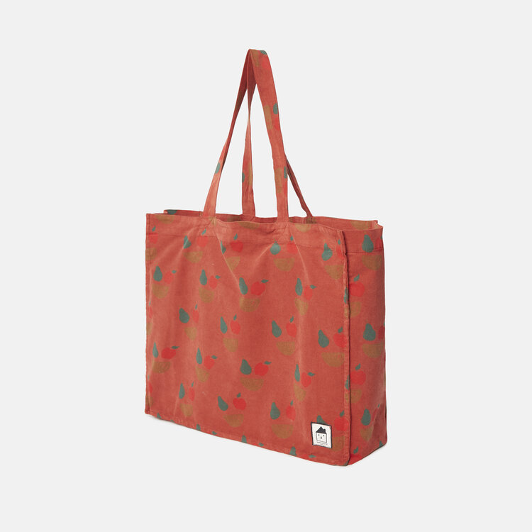 Weekend House Kids Fruity All Over Corduroy Bag - Clay