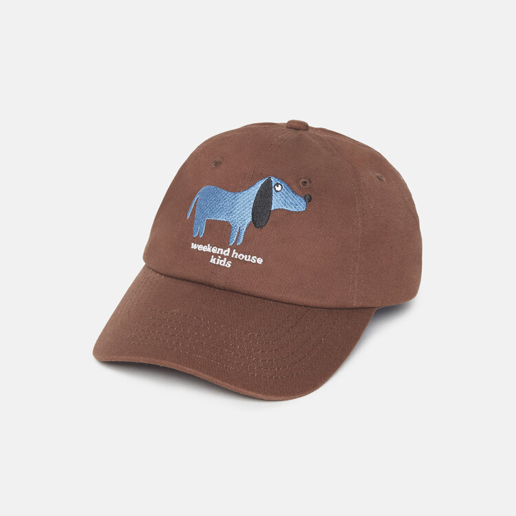 Weekend House Kids Blue Dog Cap - Brown