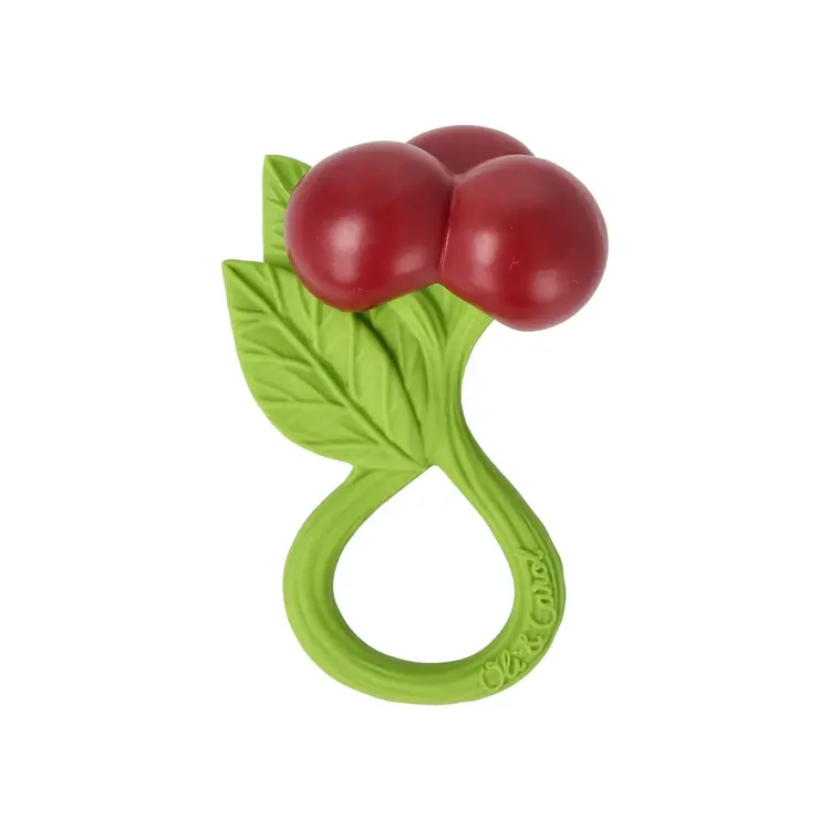 Oli & Carol Rattle Toy - Cherry