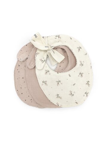 Babyshower 3 Slabbetjes Set - Roseberry