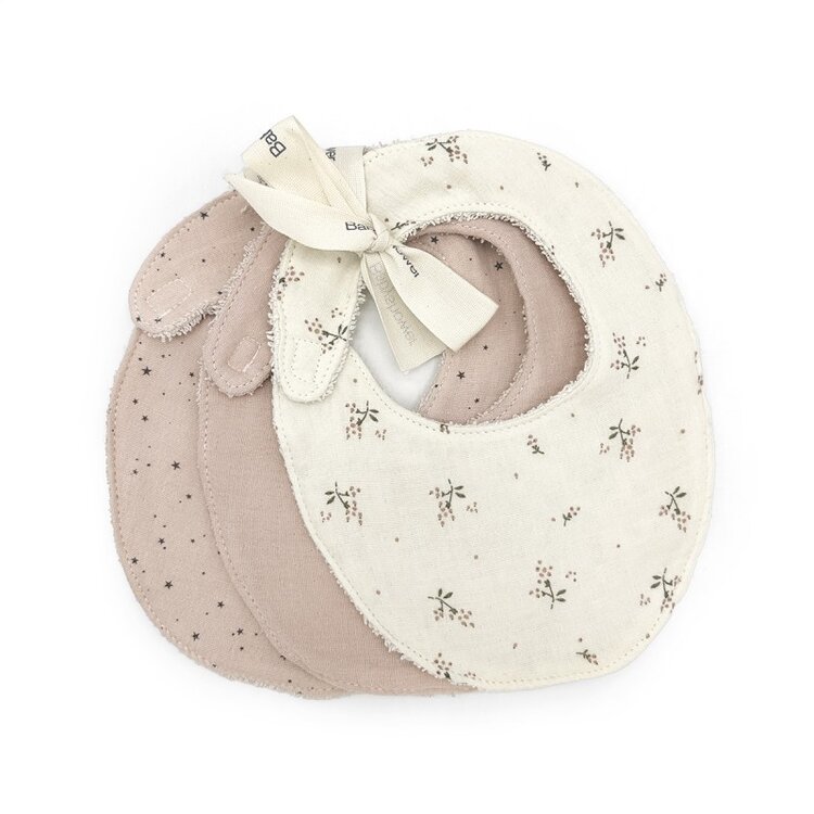 Babyshower 3 Bibs Set - Roseberry