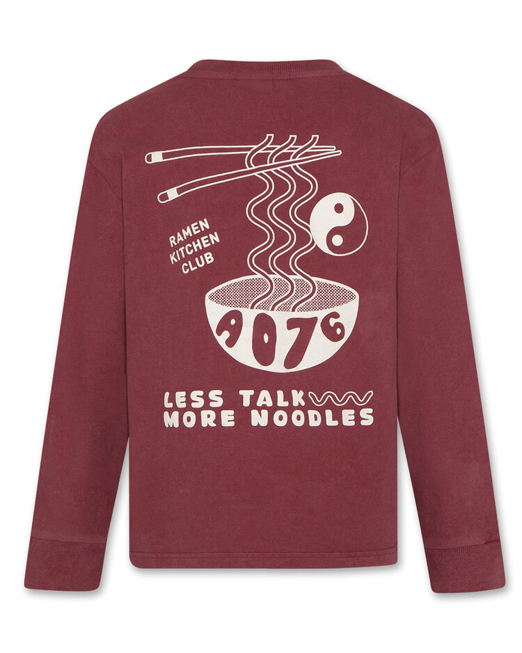 American Outfitters Finley T-shirt Ramen - Bordeaux