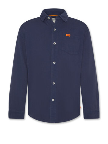 American Outfitters Dan Shirt Pique - Indigo