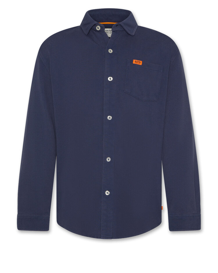 American Outfitters Dan Shirt Pique - Indigo