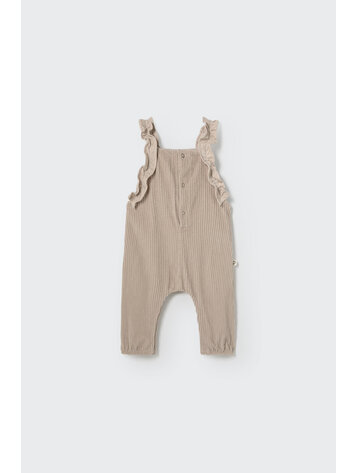 COZMO Lily Wide Corduroy Overall - Stone