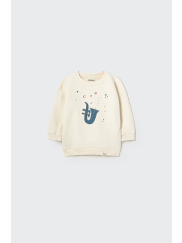 COZMO Kelly Print Sweatshirt - White