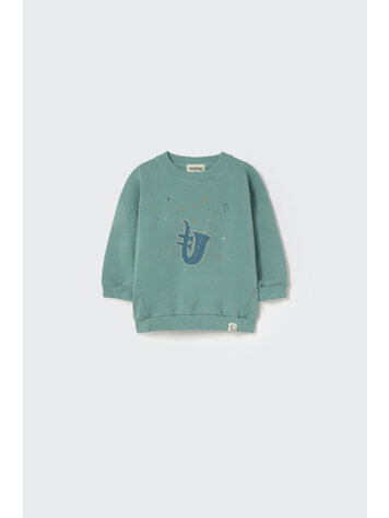 COZMO Kelly Print Sweatshirt - Artic Blue