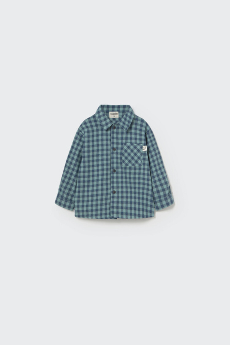 COZMO Samuel Gingham Shirt - Artic Blue