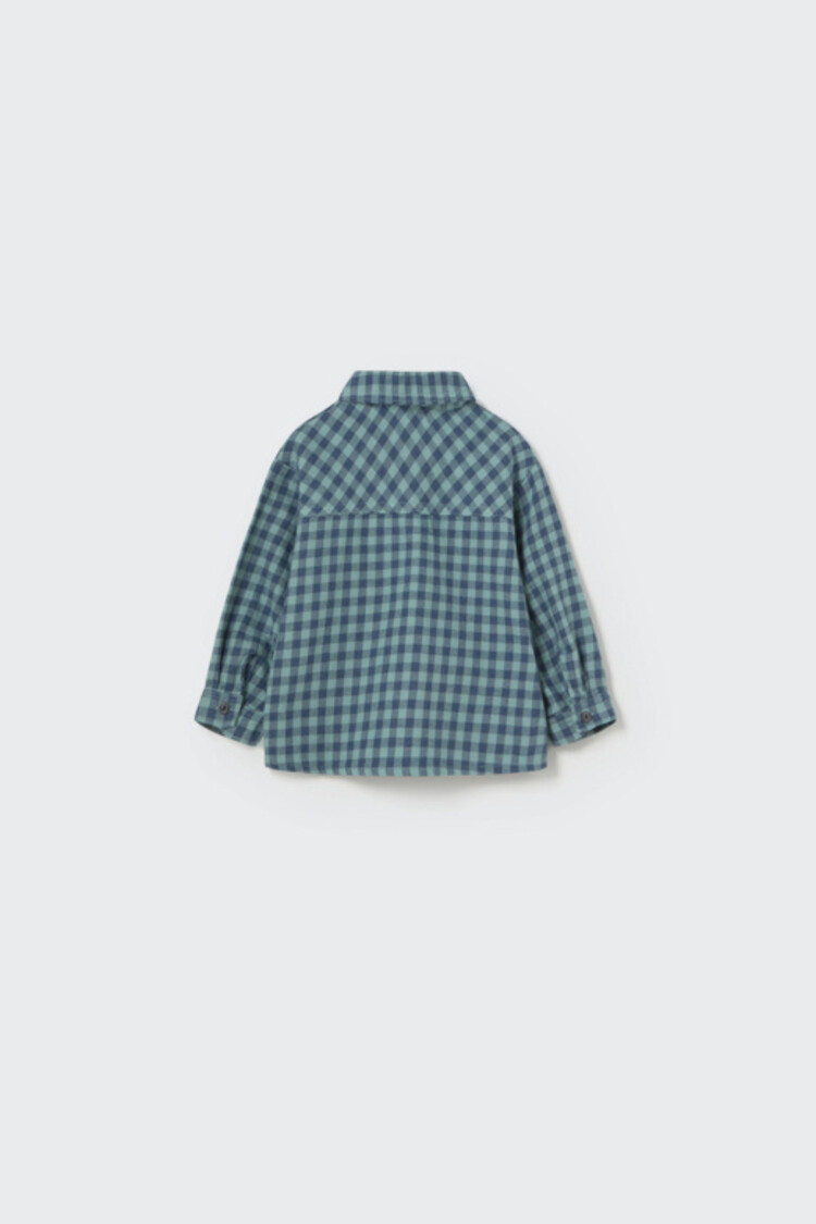 COZMO Samuel Gingham Shirt - Artic Blue