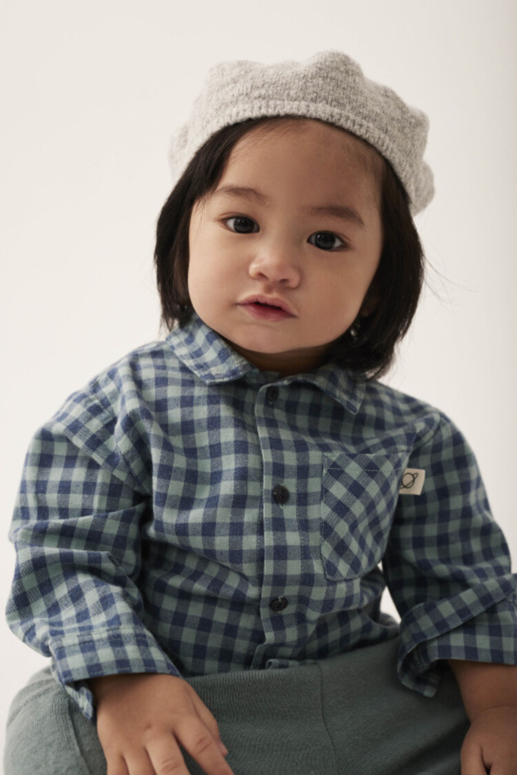 COZMO Samuel Gingham Shirt - Artic Blue