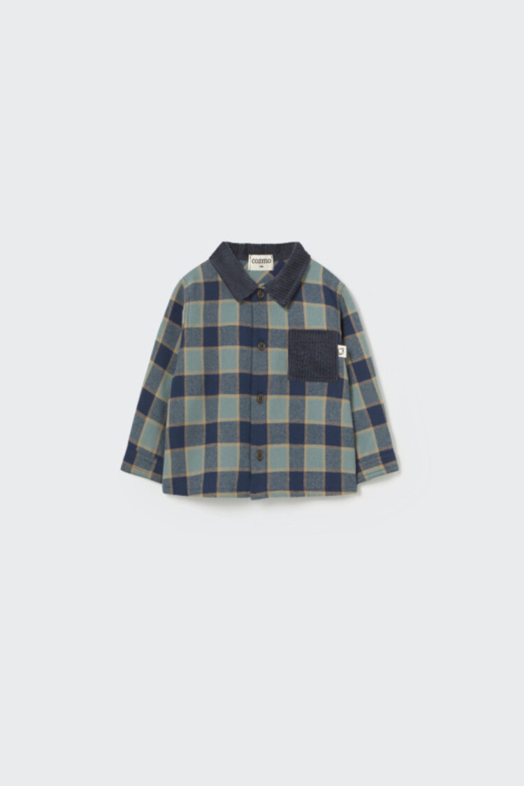 COZMO Tokio Check Shirt - Artic Blue