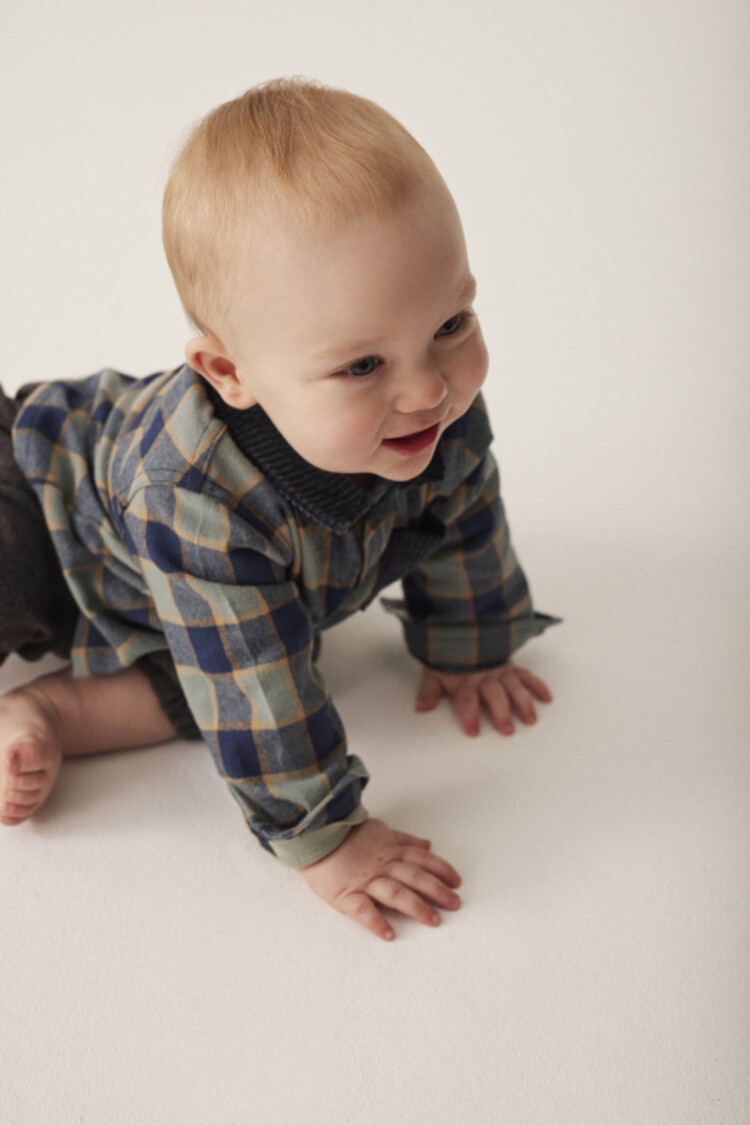 COZMO Tokio Check Shirt - Artic Blue