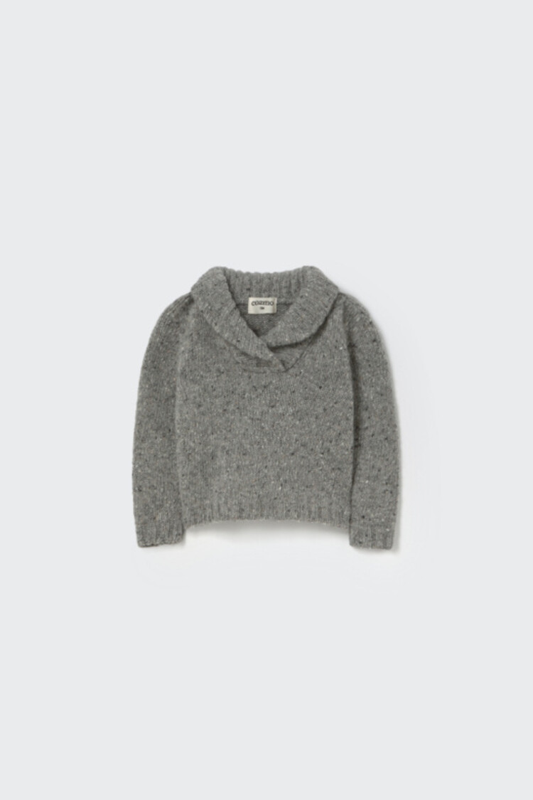 COZMO Palermo Collar Sweater - Grey