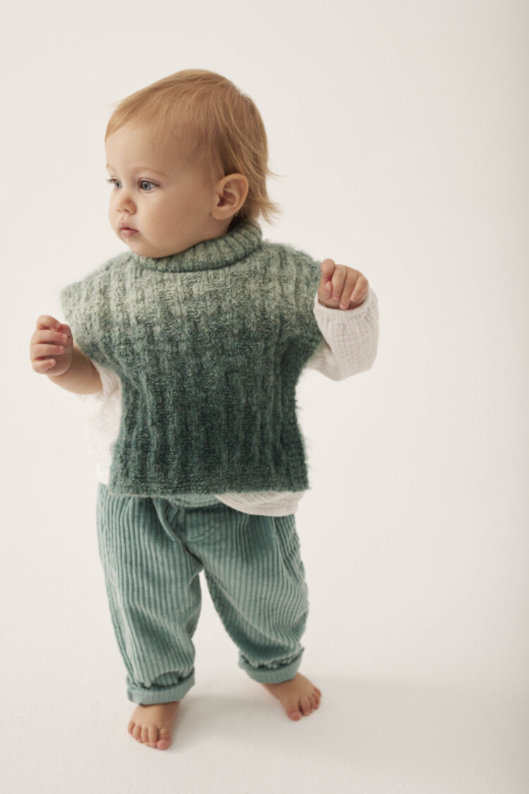 COZMO Miki Wide Corduroy Pants - Artic Blue