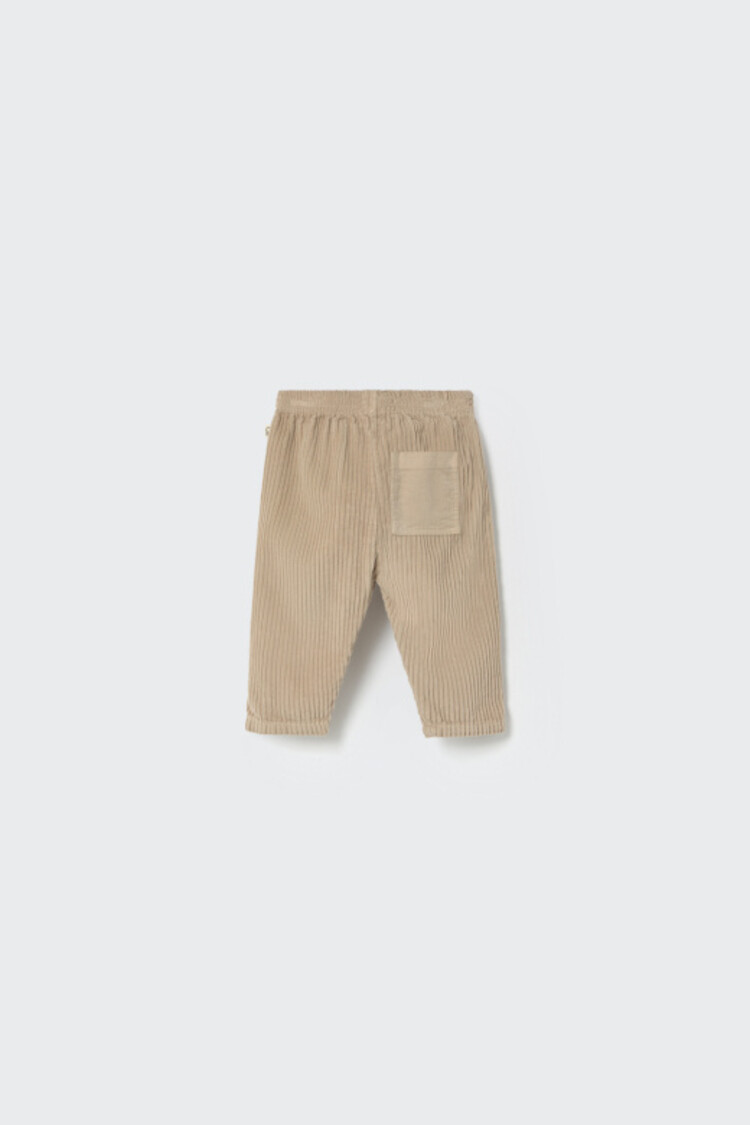 COZMO Miki Wide Corduroy Pants - Stone
