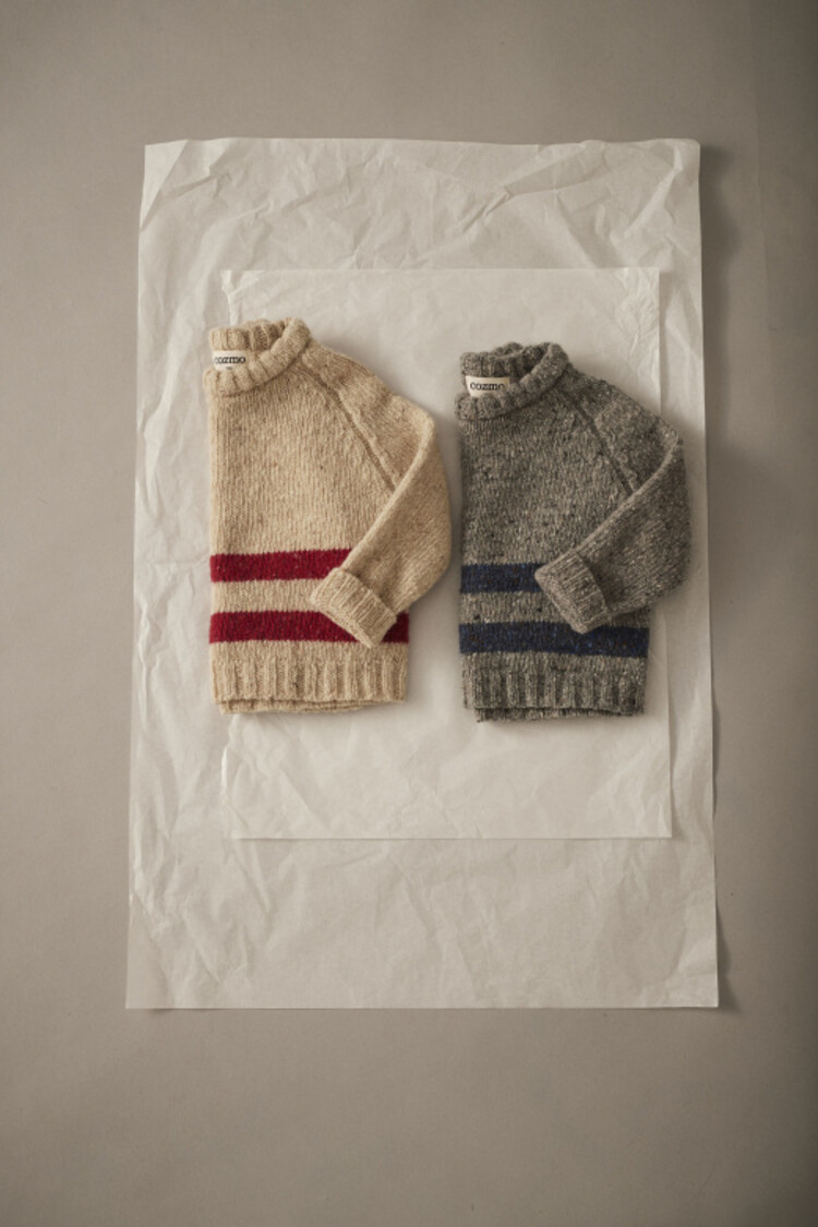 COZMO Idaho Sweater - Grey Blue