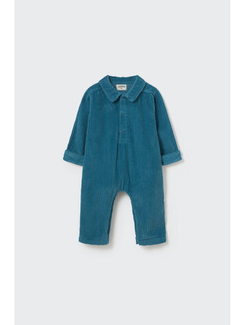 COZMO Trento Wide Corduroy Jumpsuit - Blue Midnight