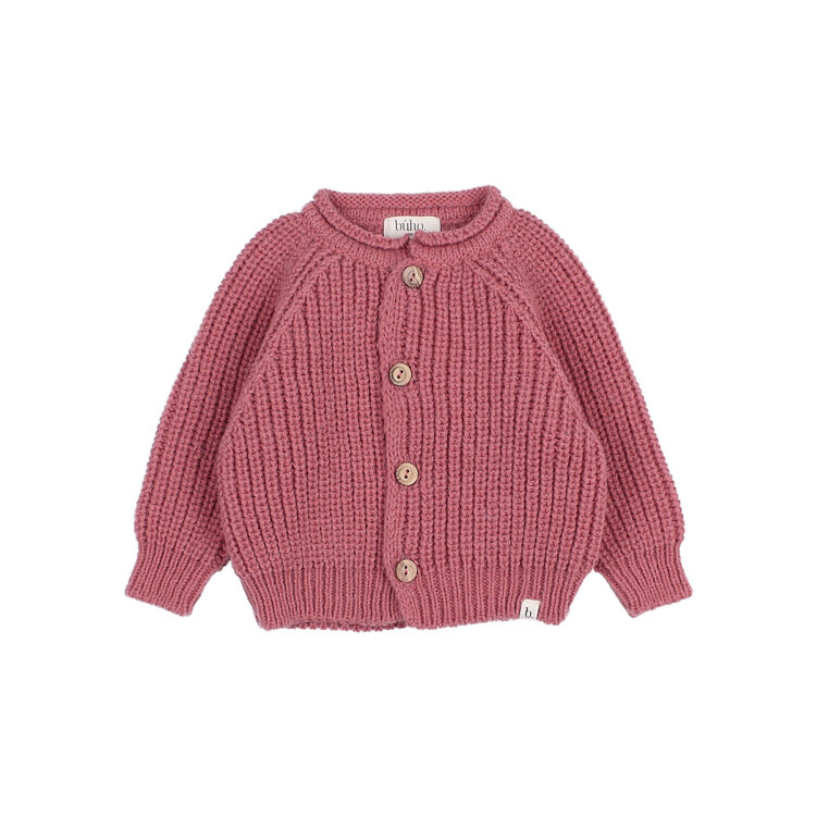 Buho Soft Knit Cardigan - Blush