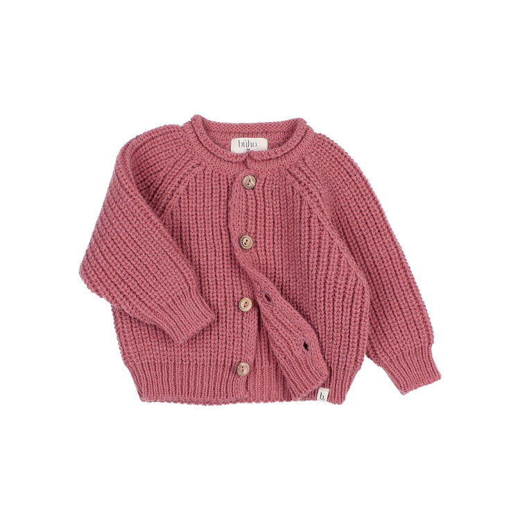 Buho Soft Knit Cardigan - Blush