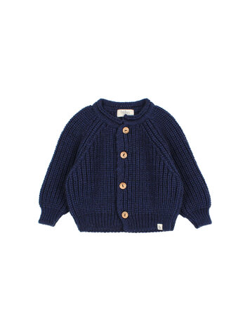 Buho Soft Knit Cardigan - Navy