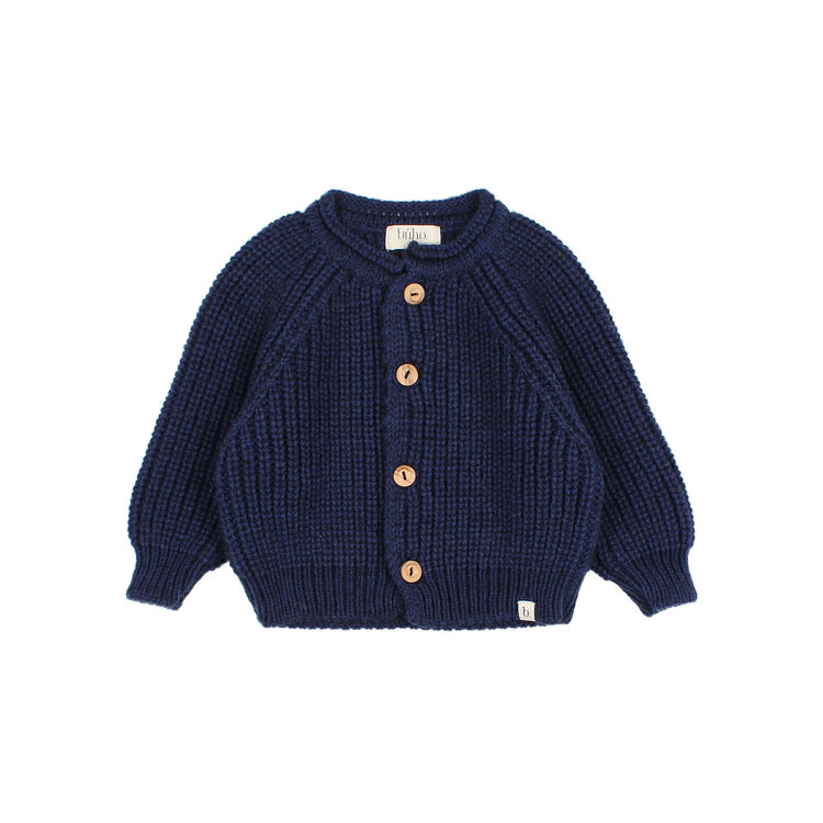 Buho Soft Knit Cardigan - Navy