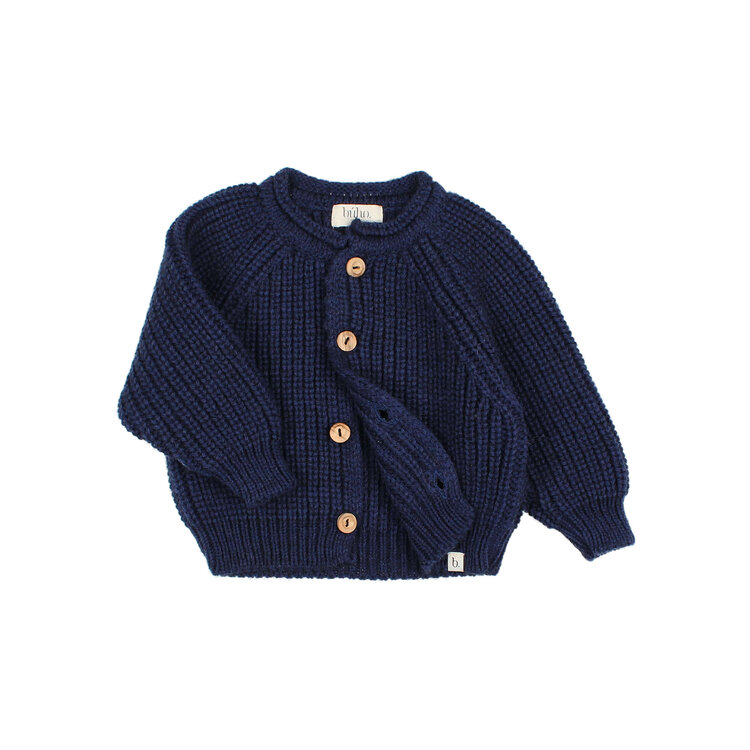 Buho Soft Knit Cardigan - Navy