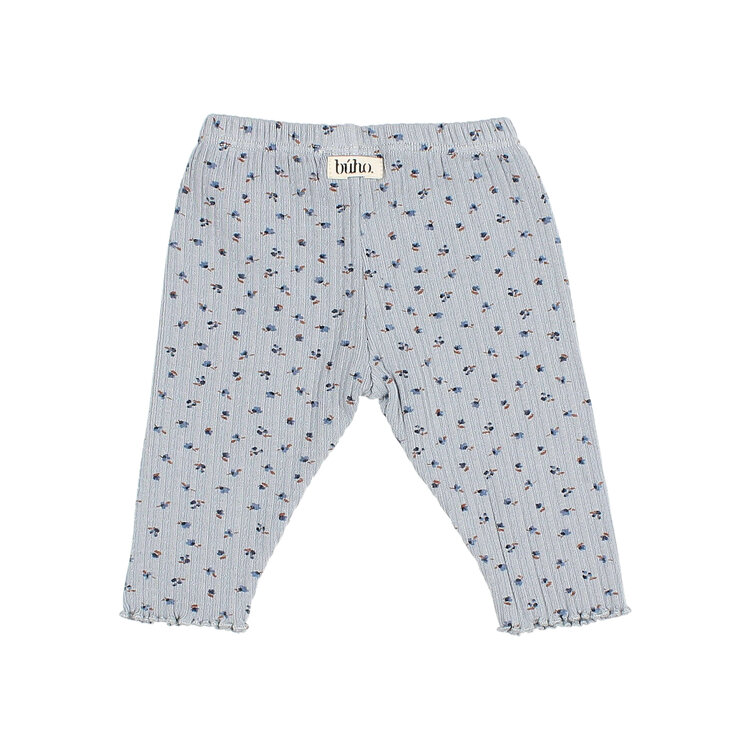 Buho Fall Rib Legging - Soft Blue