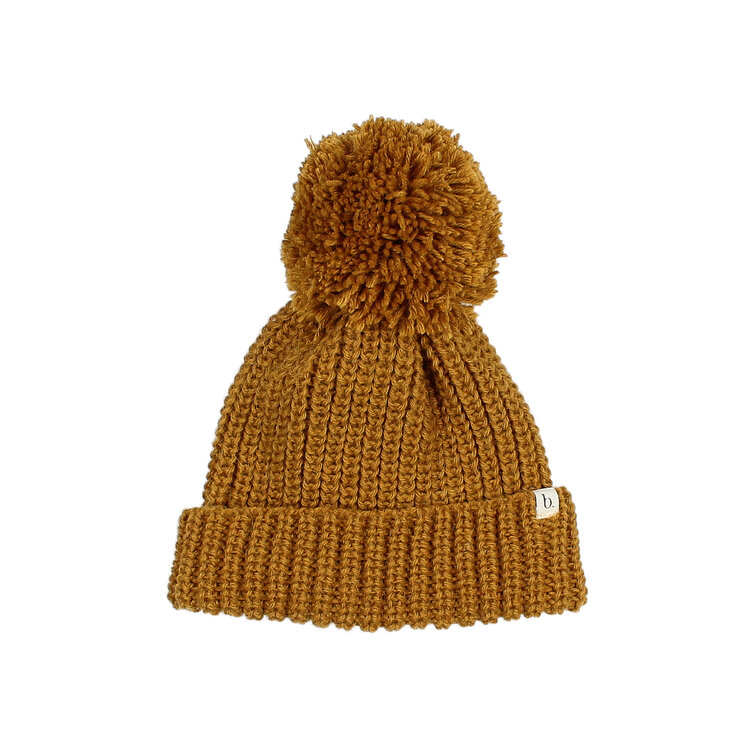 Buho Soft Knit Hat - Ocre