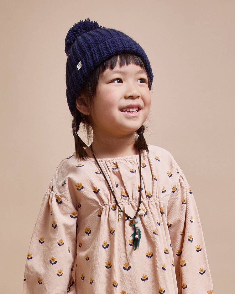 Buho Soft Knit Hat - Navy