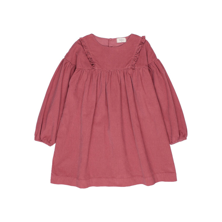 Buho Soft Velour Dress - Blush
