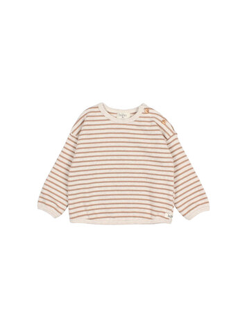 Buho Soft Jersey Stripes Sweatshirt - Ivory