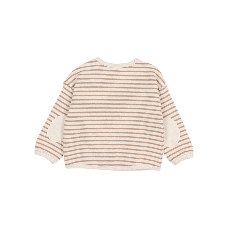 Buho Soft Jersey Stripes Sweatshirt - Ivory