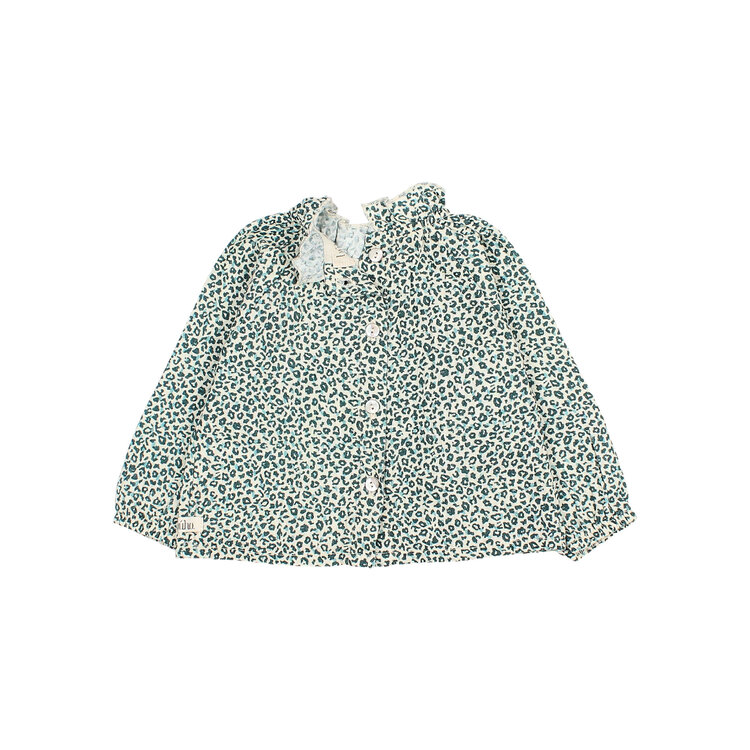 Buho Speckle Blouse - Alpine Green