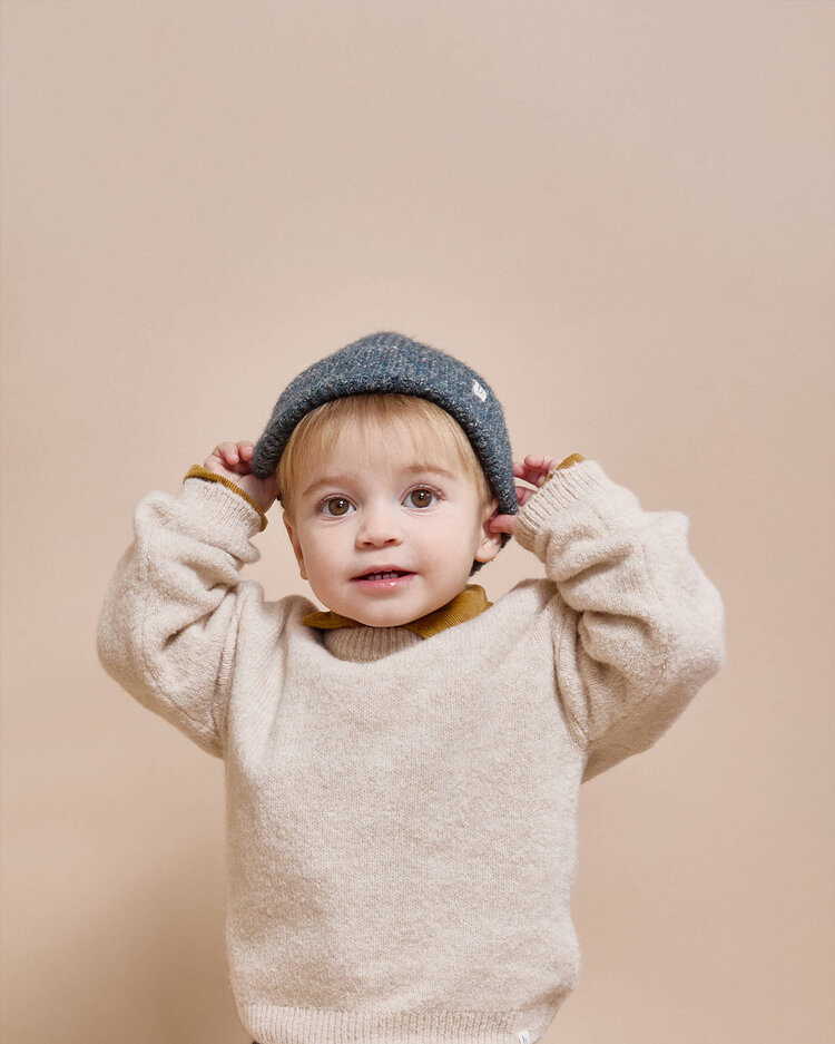 Buho Melange Jumper - Natural