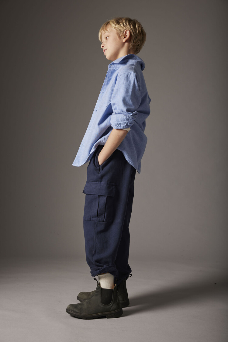 COZMO Milan Brushed Fleece Pants - Navy