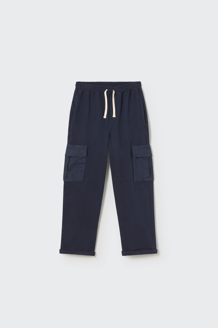 COZMO Milan Brushed Fleece Pants - Navy