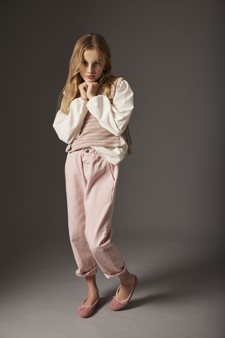 COZMO Paola Twill Pants - Silver Pink