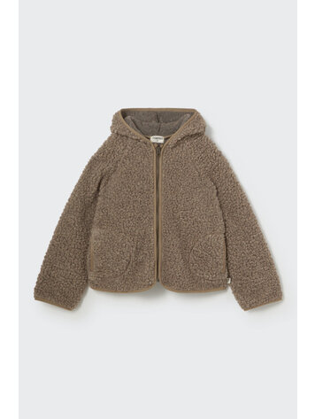 COZMO Azores Sherpa Knit Jacket - Taupe