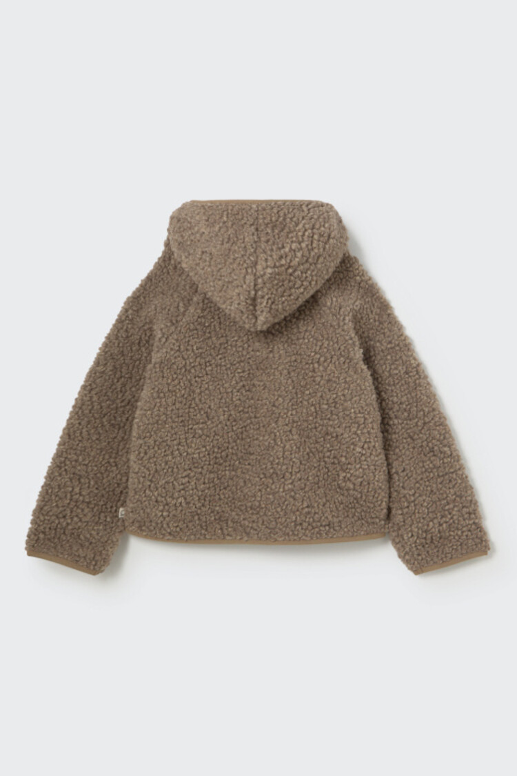 COZMO Azores Sherpa Knit Jacket - Taupe
