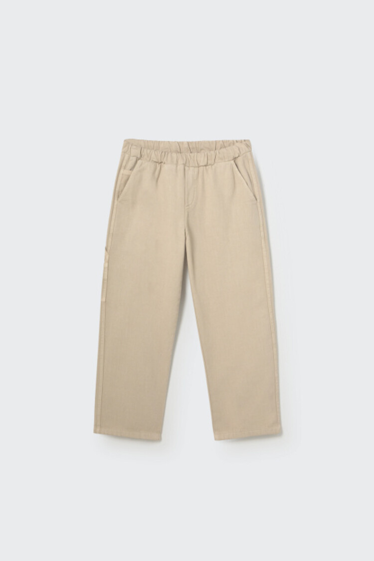 COZMO Blas Smooth Twill Pockets Pants - Stone