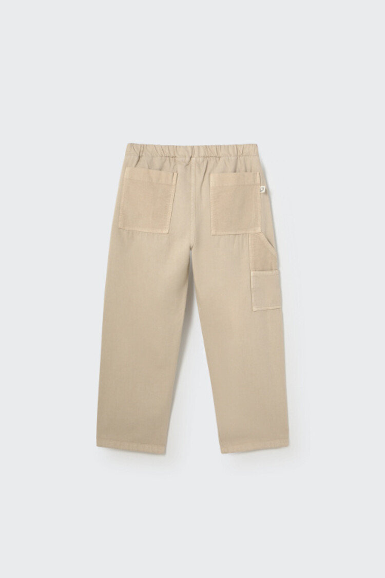 COZMO Blas Smooth Twill Pockets Pants - Stone